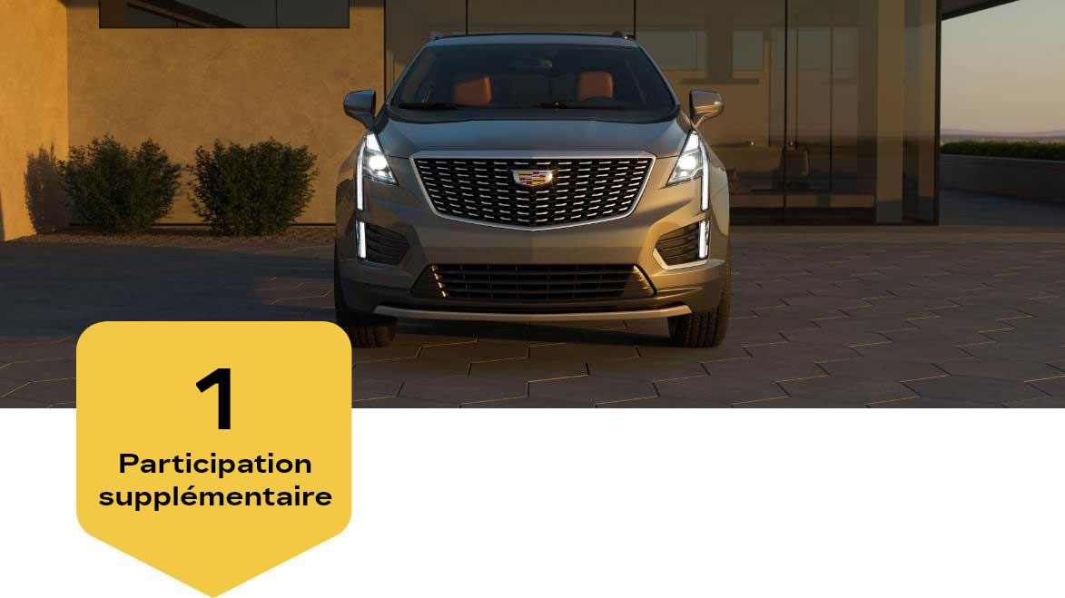 Participez pour courir la chance de gagner jusqu’à 75 000 $ à l’achat d’un véhicule Cadillac* neuf.